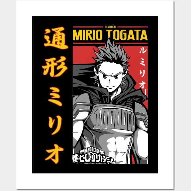 Mirio Anime Fanart Wall Art by Planet of Tees